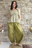 Nonni Gingham Bandeau Cami Olive